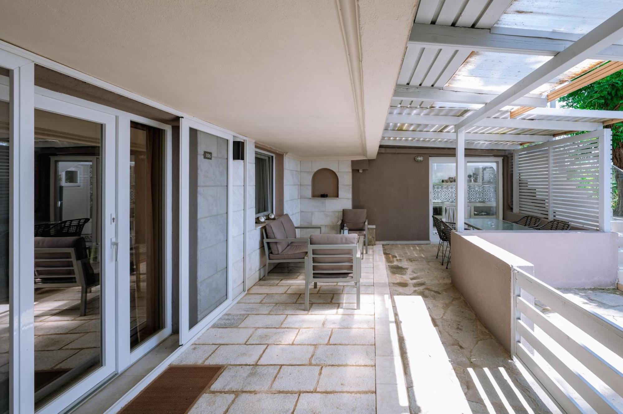 Ktima Papaoikonomou Apartamento Potos Quarto foto